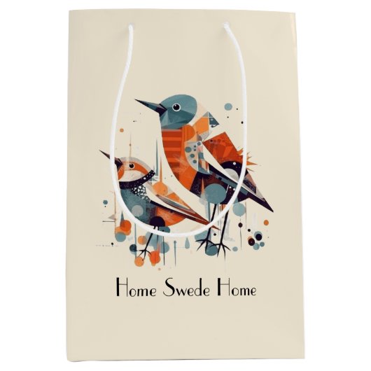 Scandi Aviary Duet, op maat Medium Cadeauzakje (Voorkant)