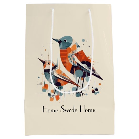 Scandi Aviary Duet, op maat Medium Cadeauzakje (Achterkant)
