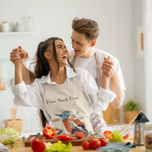 Scandi Aviary Duet, op maat Schort