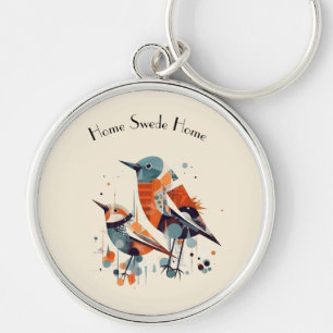 Scandi Aviary Duet, op maat Sleutelhanger