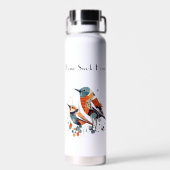Scandi Aviary Duet, op maat Waterfles (Achterkant)