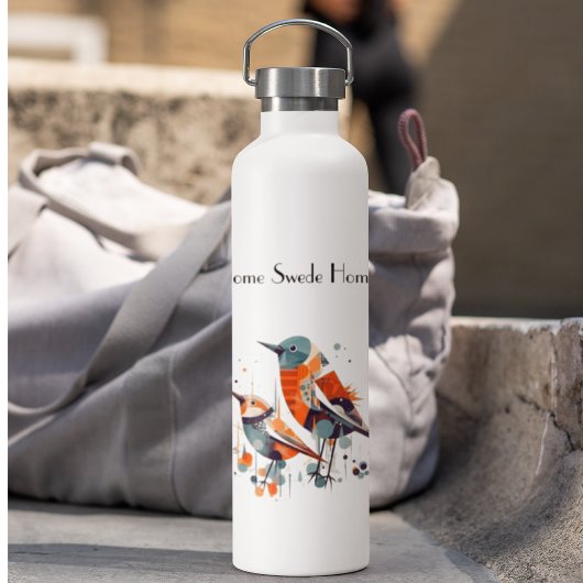 Scandi Aviary Duet, op maat Waterfles