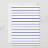 Scandi Balloon | Minimale blauwe Baby shower Kaart (Achterkant)