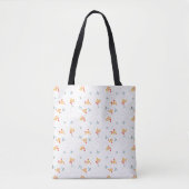 Scandi Bee Pattern Canvas tas (Voorkant)