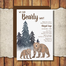 Scandi Beer Winter Neutral Barly Wait Baby shower