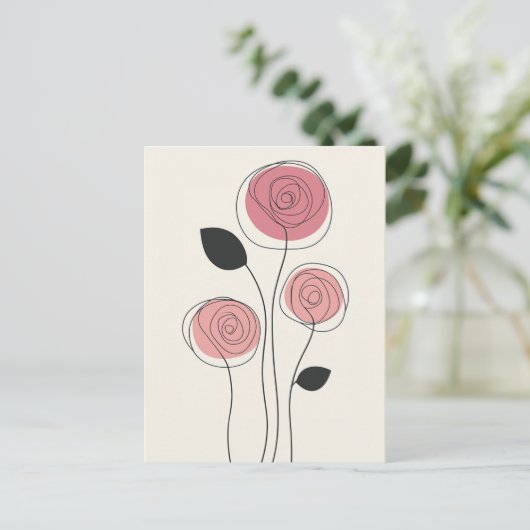 Scandi Bloom No.294 Briefkaart (Staand voorkant)