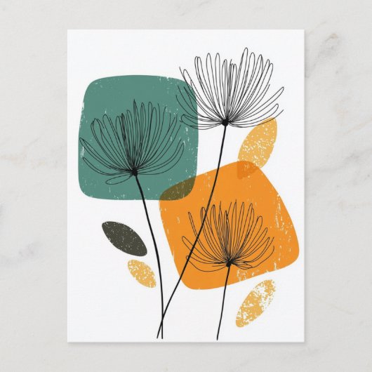 Scandi Bloom No.302 Briefkaart (Voorkant)