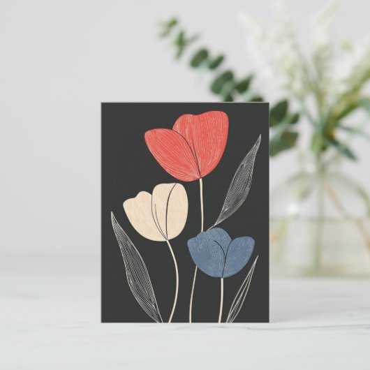 Scandi Bloom No.320 Briefkaart (Staand voorkant)