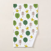 Scandi bos bad handdoek (Handdoek)