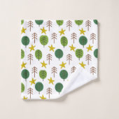 Scandi bos bad handdoek (Wasdoekje)