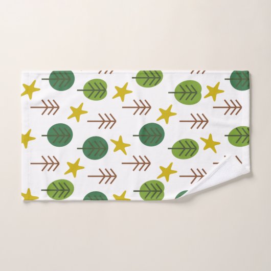 Scandi bos bad handdoek (Handdoek)