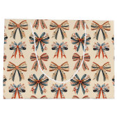 Scandi Bows Folk Art Holiday Groot Cadeauzakje (Achterkant)