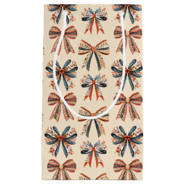 Scandi Bows Folk Art Holiday Klein Cadeauzakje