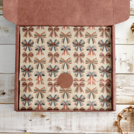 Scandi Bows Folk Art Holiday Tissuepapier
