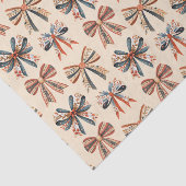 Scandi Bows Folk Art Holiday Tissuepapier (Detail)
