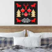 Scandi Christmas Decor Canvas Afdruk (Insitu (Slaapkamer))