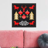 Scandi Christmas Decor Canvas Afdruk (Insitu (Woonkamer))