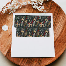 Scandi Christmas Envelope Liner Holiday Nordic
