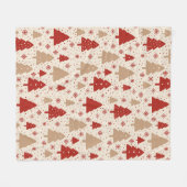Scandi Christmas Forest Fleece Deken (Voorkant (Horizontaal))