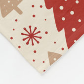 Scandi Christmas Forest Fleece Deken (Hoek)