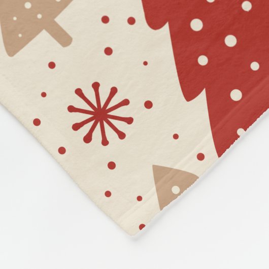 Scandi Christmas Forest Fleece Deken (Hoek)