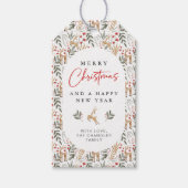 Scandi Christmas Gift Label Nordic Holiday Label D Cadeaulabel (Voorkant)