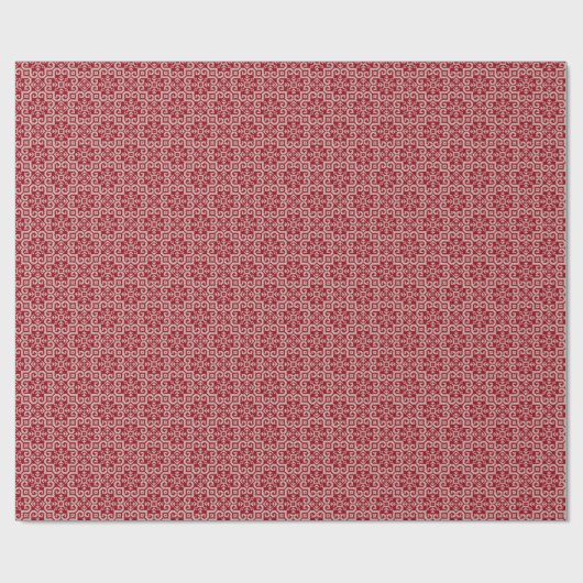 Scandi Christmas Knit Trui Rood Cadeaupapier (Vlak)