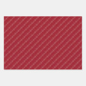 Scandi Christmas Knit Trui Rood Diagonaal Inpakpapier Vel (Voorkant 3)