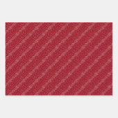Scandi Christmas Knit Trui Rood Diagonaal Inpakpapier Vel (Voorkant 2)