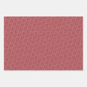 Scandi Christmas Knit Trui Rood Inpakpapier Vel (Voorkant 3)