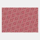 Scandi Christmas Knit Trui Rood Inpakpapier Vel (Voorkant 2)