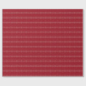 Scandi Christmas Stripe gebreide trui rood Cadeaupapier (Vlak)