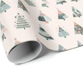 Scandi Christmas Tree Wrapping Paper Cadeaupapier (Rol Hoek)