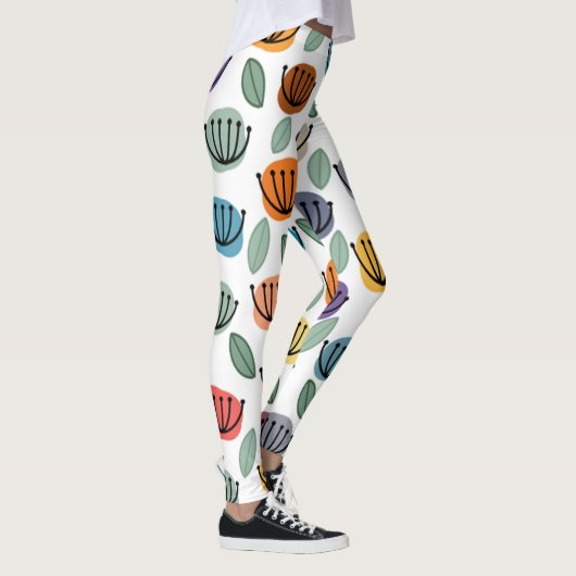 Scandi Cup Flowers Leggings (Rechts)