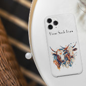 Scandi Farmhouse Cattle, op maat Case-Mate iPhone Case