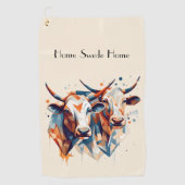 Scandi Farmhouse Cattle, op maat Golfhanddoek (Voorkant)