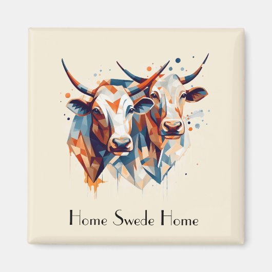 Scandi Farmhouse Cattle, op maat Magneet (Voorkant)