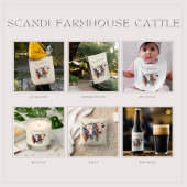 Scandi Farmhouse Cattle, op maat Poster