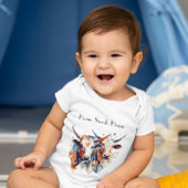 Scandi Farmhouse Cattle, op maat Romper