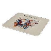 Scandi Farmhouse Cattle, op maat Snijplank (Hoek)