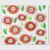 Scandi Flower Garden Cadeaupapier (Vlak)
