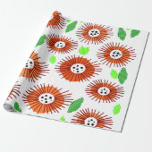 Scandi Flower Garden Cadeaupapier (Uitgerold)