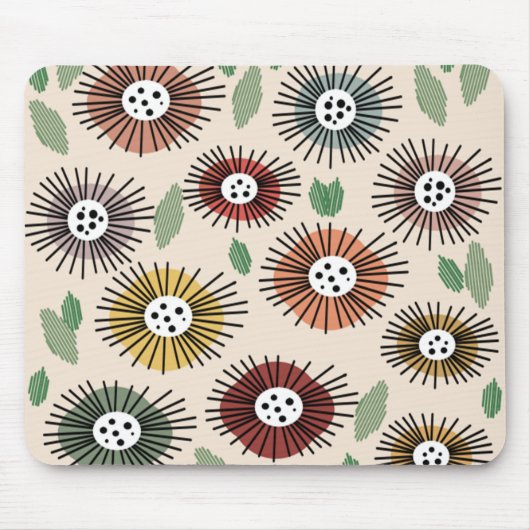 Scandi Flower Garden Muismat (Voorkant)