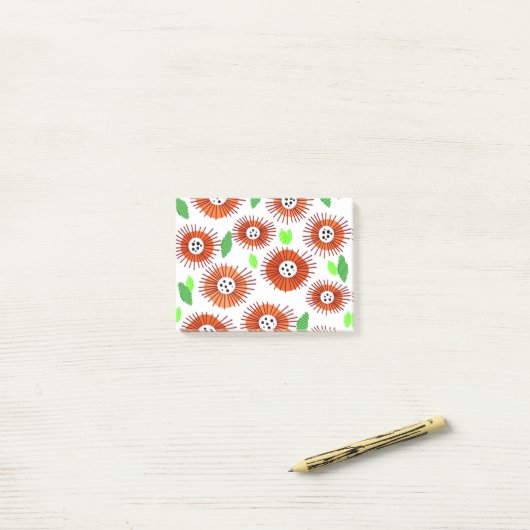 Scandi Flower Garden Post-it® Notes (Op bureau)