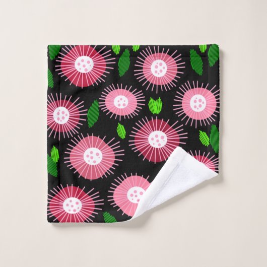 Scandi Flowers Bad Handdoek (Wasdoekje)