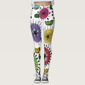 Scandi Flowers Leggings (Voorkant)