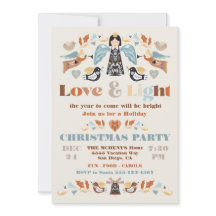 Scandi Folk art Love and Light Kerstparty