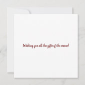 Scandi Geïnspireerd Vakantie Kaart (Achterkant)