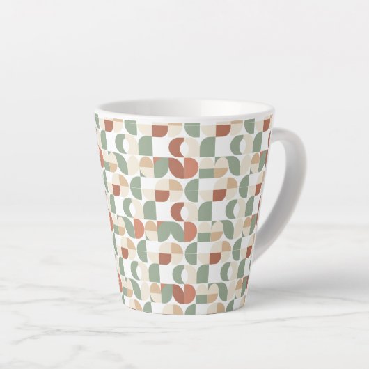 Scandi Geometric Latte Mok (Rechterhoek)