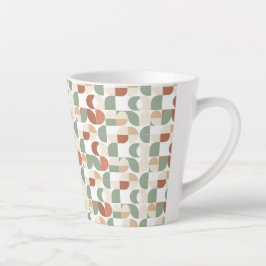 Scandi Geometric Latte Mok